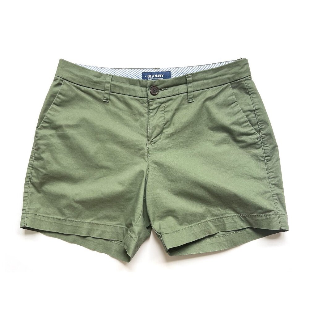 Old Navy Women’s Everyday Short, 2 pair, khaki, green, size 0 - Picture 5 of 15